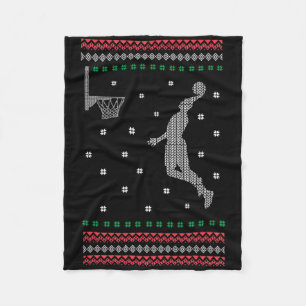 Cobertor De Velo Basquete Dunking Christmas Legal Sport Ugly X mas