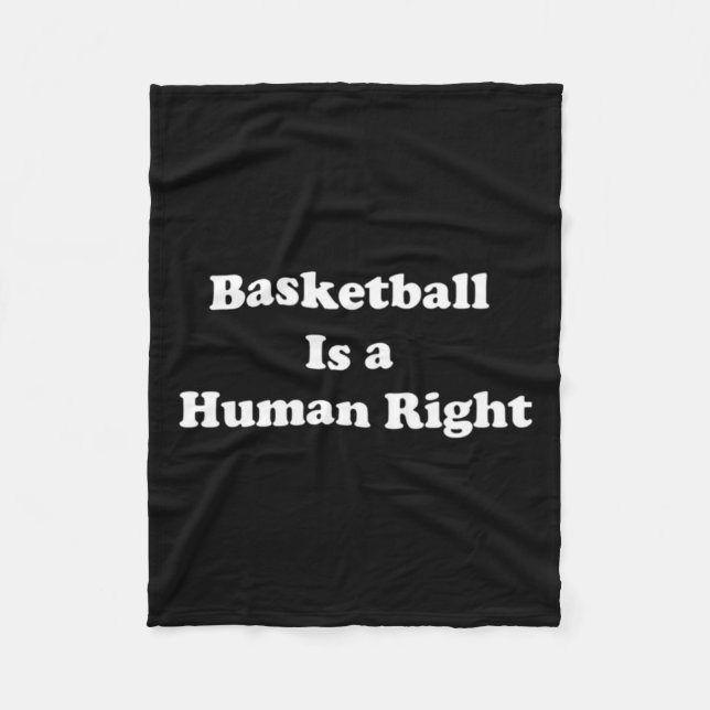 Cobertor De Velo Basquete é direito humano (Frente)