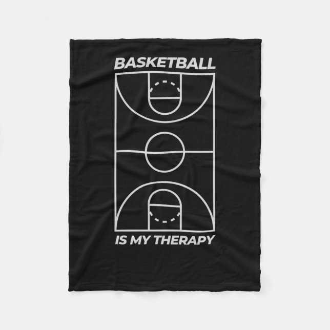 Cobertor De Velo Basquete é minha terapia (Frente)
