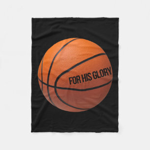 Cobertor De Velo Basquete Para Pessoas Desportivas Que Ama Deus E B