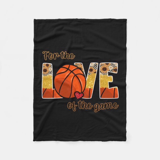 Cobertor De Velo Basquete Pelo Amor Do Jogo (Frente)