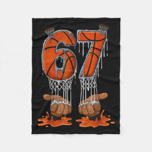 Cobertor De Velo Basquetebol 67 Seis Sete Funny Gen Alpha Meme Gote