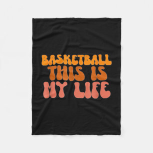 Cobertor De Velo Basquetebol isto é vida para o esporte basquetebol