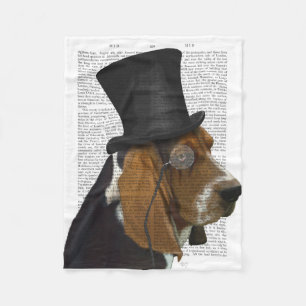 Cobertor De Velo Basset Hound, Formal Hound e Hat