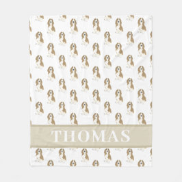 Cobertor De Velo Basset Hound Personalizado