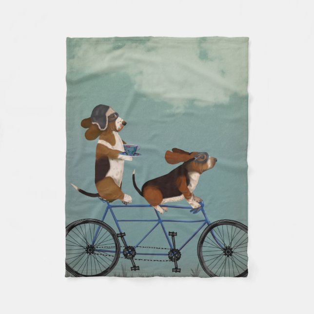Cobertor De Velo Basset Hound Tandem (Frente)