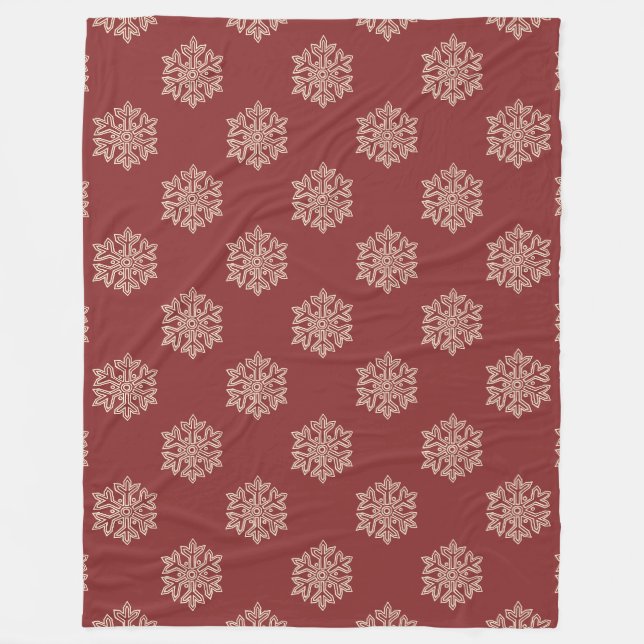 Cobertor De Velo Basta Coleção de Natal - Floco de Neve (Frente)