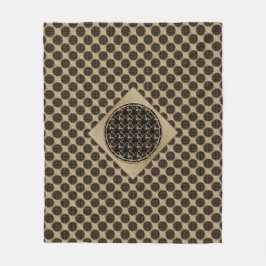 Cobertor De Velo Bat Chinese Symbol Fleece Blanket