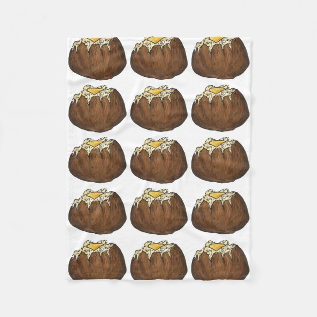 Cobertor De Velo Batatas de Batata de Batata de Quente Pata Foodie (Frente)