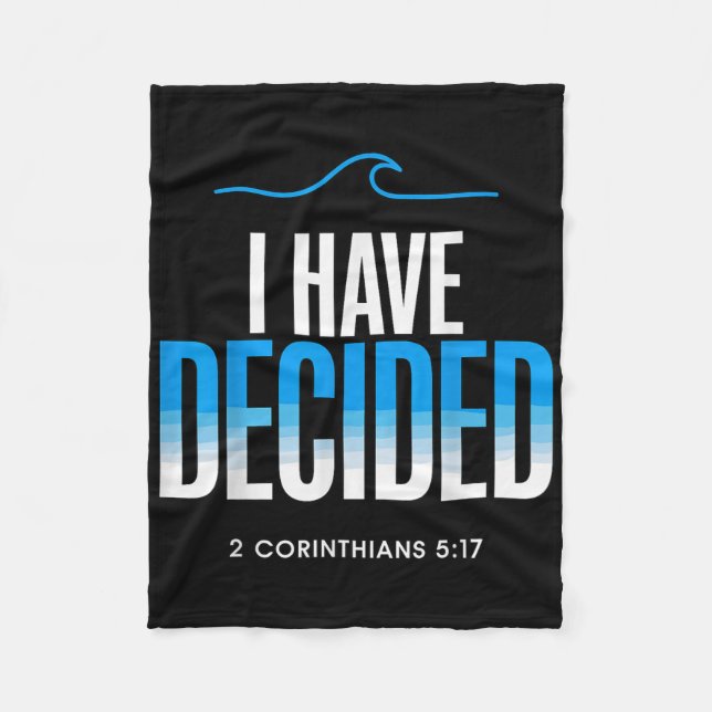 Cobertor De Velo Batismo Que Decidi Batizado (Frente)