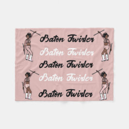 Cobertor De Velo Baton Twirler Fleece Blanket Rosa Sparkle