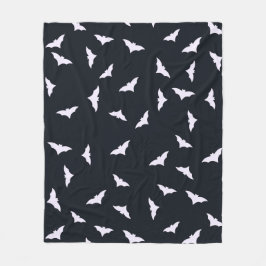 Cobertor De Velo Bats Black Fleece Blanket