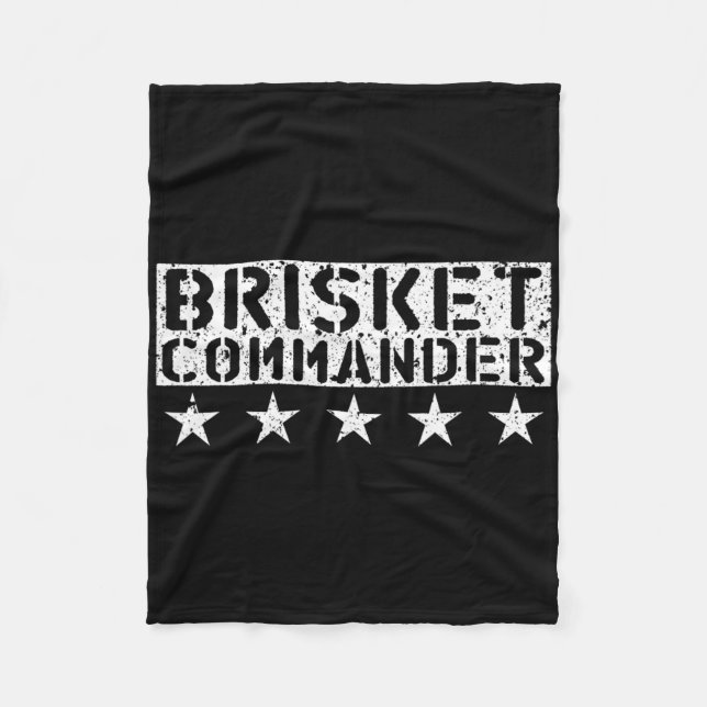 Cobertor De Velo [bbq Dude] Brisket Commander Bbq Shirt  (Frente)