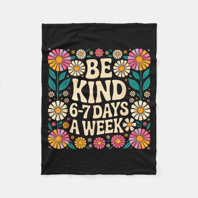 Cobertor De Velo Be Kind 6-7 Days A Week  (Frente)