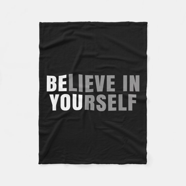 Cobertor De Velo Be You Believe In Yourself Sitive Message Quotes S (Frente)