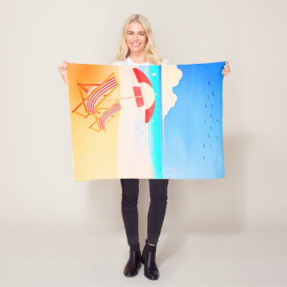 Cobertor De Velo Beach Fleece Blanket, 30"x40"