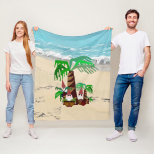 Cobertor De Velo Beach Gnomos Fleece Blanket