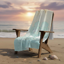 Cobertor De Velo Beach House Adirondack Chairs Aqua Blue ID623