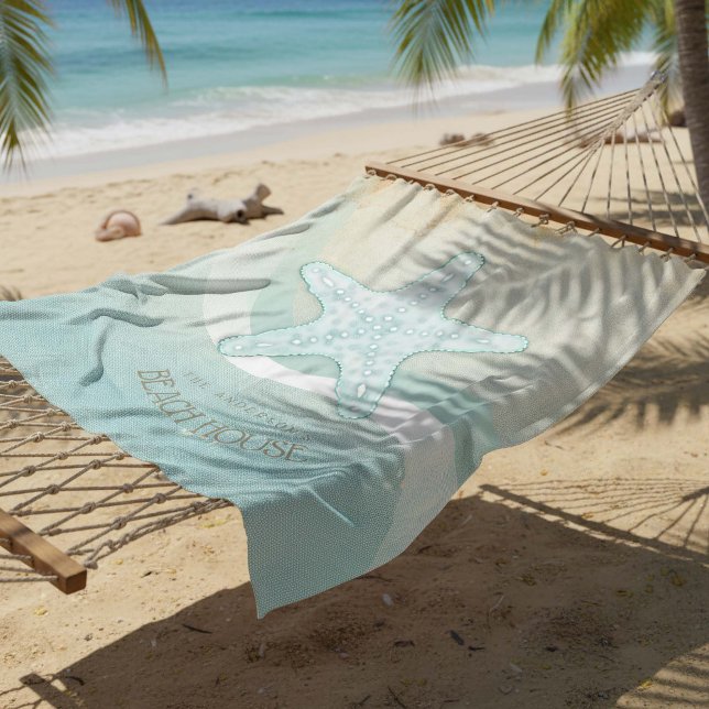 Cobertor De Velo Beach House - Starfish Aqua Blue ID623 (Criador carregado)