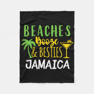 Cobertor De Velo Beaches Booze Bachelorette Jamaica Girls T