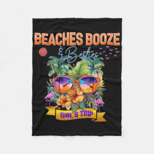 Cobertor De Velo Beaches Booze Besties Myrtle Beach Carolina do Sul