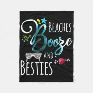 Cobertor De Velo Beaches Booze E Besties Meninas Viajam Mulheres