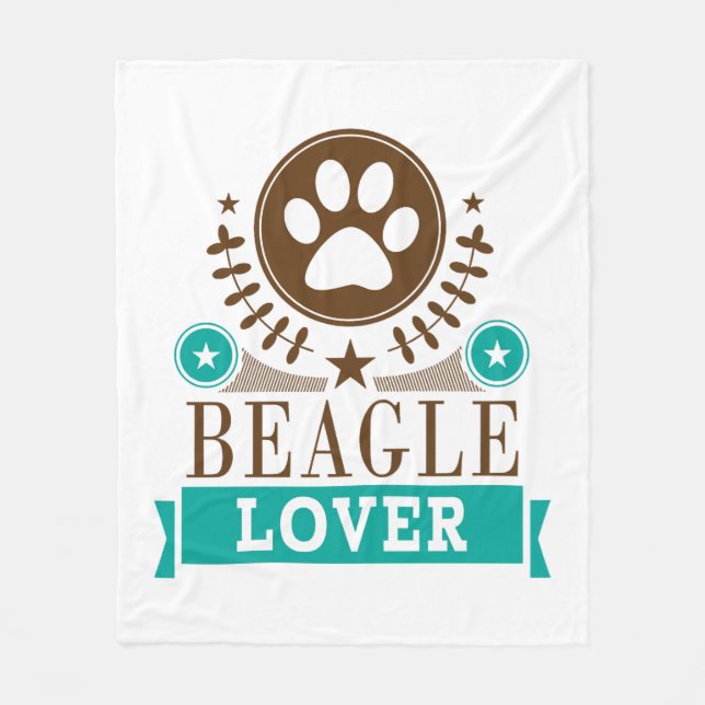 Cobertor De Velo Beagle Dog Lover (Frente)