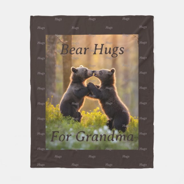 Cobertor De Velo Bear Hugs (Frente)