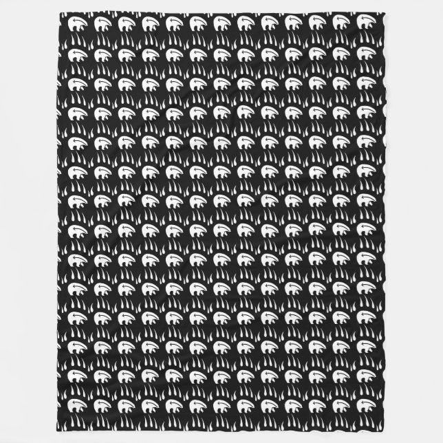 Cobertor De Velo Bears Blanket Nativo Fleece Blanket (Frente)