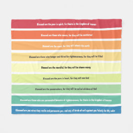 Cobertor De Velo Beatitudes Fleece Blanket