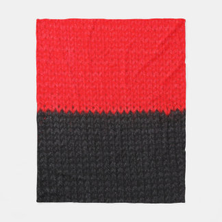 Cobertor De Velo beautiful black and red knitted fabric with drawin