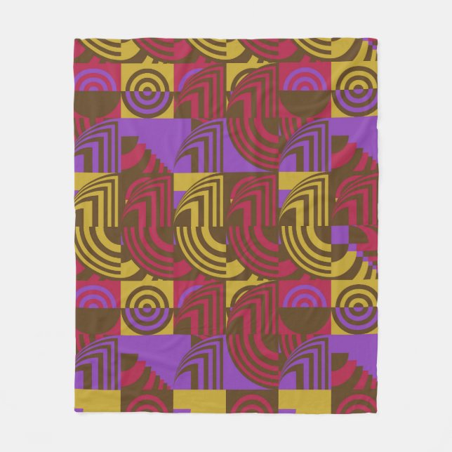 Cobertor De Velo Beautiful colorful pattern  (Frente)