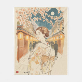 Cobertor De Velo Beautiful Encounters by Akiko Yosano Kanji