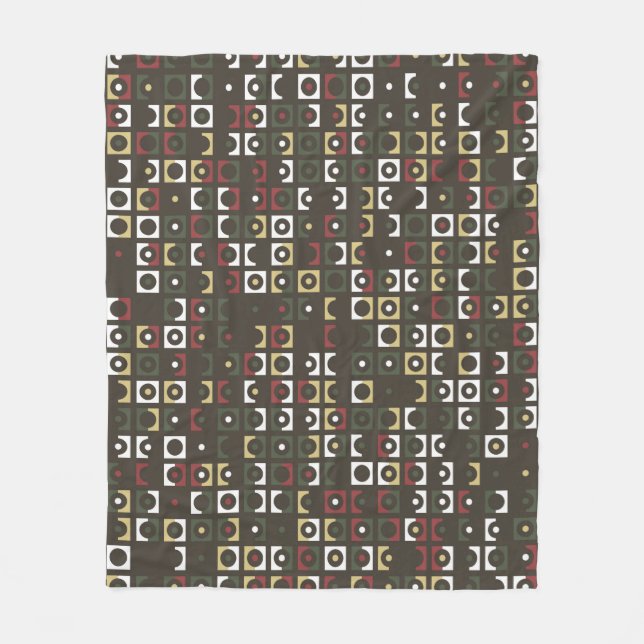 Cobertor De Velo Beautiful geometric pattern design abstract, art,  (Frente)