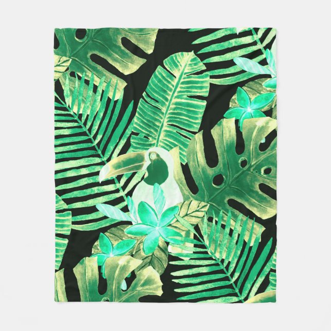 Cobertor De Velo Beautiful seamless floral summer pattern backgroun (Frente)