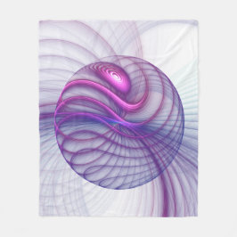 Cobertor De Velo Beautiful Swing Modern Abstract Fractal Art Pink