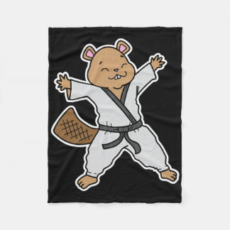 Cobertor De Velo Beaver Does Karate 