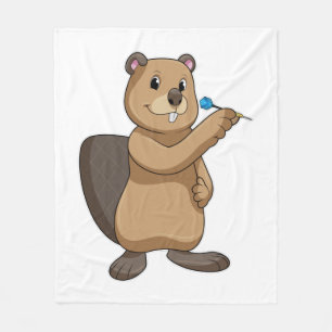 Cobertor De Velo Beaver nas Trevas com Dart
