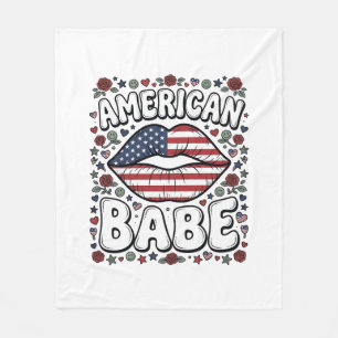 Cobertor De Velo Bebê Americano Desenho de Gravura Vintage Patrióti