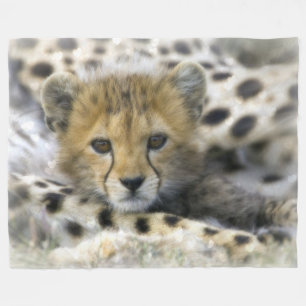 Cobertor De Velo Bebê Cheetah Fleece