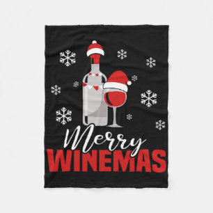 Cobertor De Velo Bebê de vinho de Natal da feliz Winema