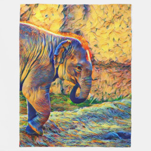 Cobertor De Velo bebê elefante smartmix