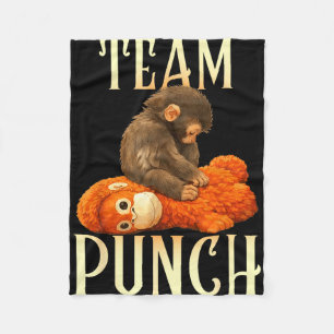 Cobertor De Velo Bebê Macaco Fofo Equipe Punch Punch