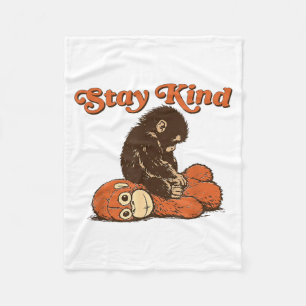 Cobertor De Velo Bebê Macaco Punch Stay Kind Brinquedo Fofo da Moda
