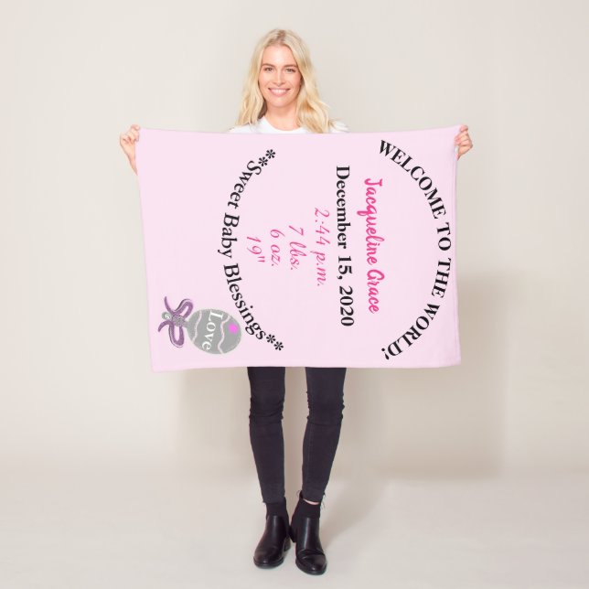 Cobertor De Velo Bebê Menina Rosa Bovinos Flores (In Situ)