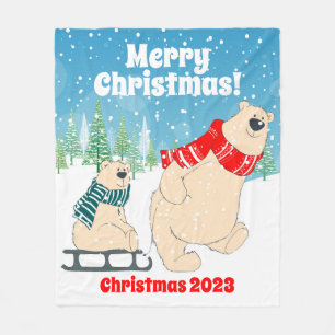 Cobertor De Velo Bebê personalizável no Feliz Natal