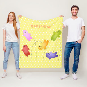 Cobertor De Velo Bebês bonitos de geleia doce desenho animado