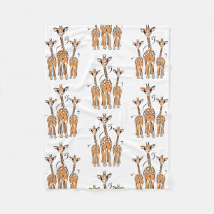 Cobertor De Velo Bebês girafas fofos, animais de safari