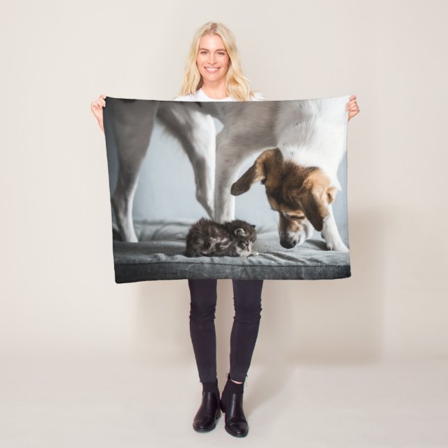 Cobertor De Velo Bebês Mais Pobres | Bebê Kitten e Cachorro (In Situ)