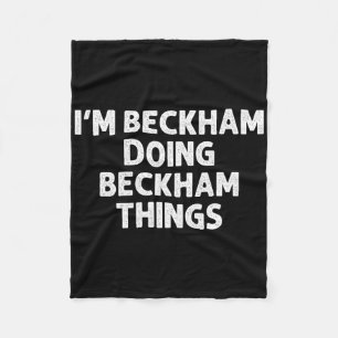Cobertor De Velo Beckham Gift Fazendo Nomes Coisas Engraçadas Perso